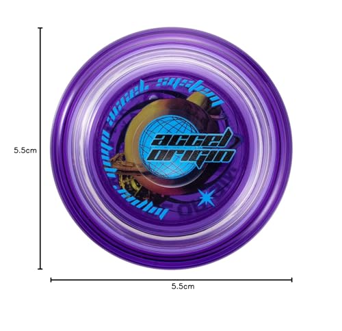 Miniatura 5 de Bandai 60005 Accel Hyper Yoyó Morado, Juego de Habilidad, Yoyo optimo para Niños de 8 Años,con su Sistema Accel, pon a Prueba Todos los Trucos de Forma Sencilla y rápida