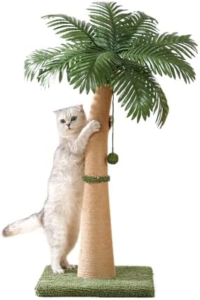 31.5Inch Cat Scratching Post,Cat Scratcher Tree with 3 — detail view