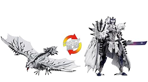 Transformers Takara Tomy Monster Hunter Silver Rathalos Prime Adult Collectible Action Figure 15+