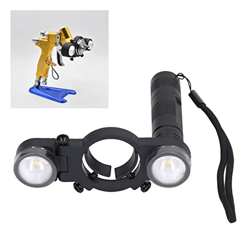 Pistolet à Peinture, Lumière LED pour Pistolet à Peinture Automobile à luminosité Réglable, Système D'éclairage pour Pistolet à Peinture en Aérosol à Fonction de Mémoire, Type
