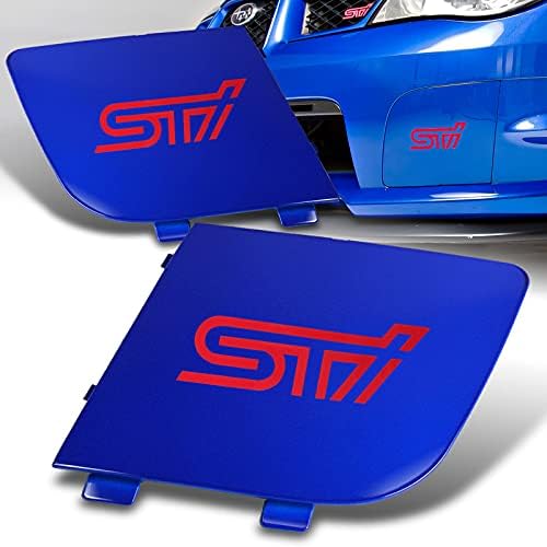 Blue Fog Light Cover fit for compatible with 2006-2007 Subaru Impreza WRX STI, Fog Lamp Bezel Cap Pair Set (2PCS)
