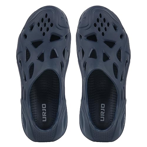 Image of URJO EZY Men's Clogs /Sandals with Adjustable Back Strap Ultra Soft & Flexibility Anti Skid Comfortable Waterproof Daily Mules Clogs /Sandals for Men