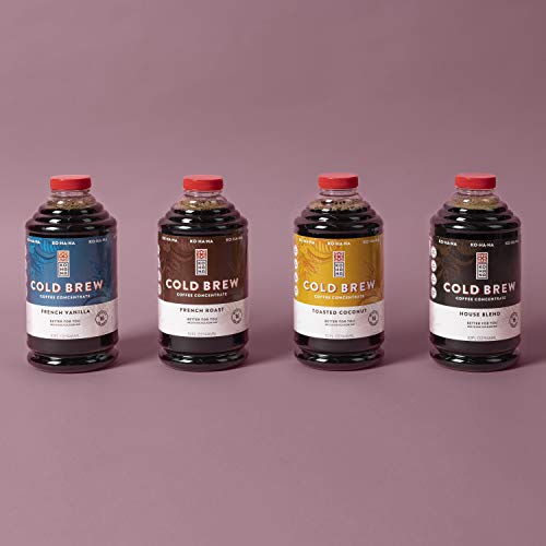 Kohana Coffee Cold Brew Coffee Concentrate, Toasted Coconut, 32 ounce, Makes 16 drinks