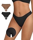 OEAK Seamless Thongs for Women Invisible Thongs No Show Thong Panty Liners Tangas Comfortable Workout...