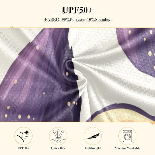 Purple Fig Pattern Boys Rash Guard Long Sleeve UPF 50+ Boys Swim Shirt Quick Dry Shirt for 3-12 Years4