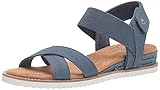Fabric Skechers DESERT KISS PEAKS & VALLEYS, Sandalias para Mujer, Blue Canvas, 38 EU