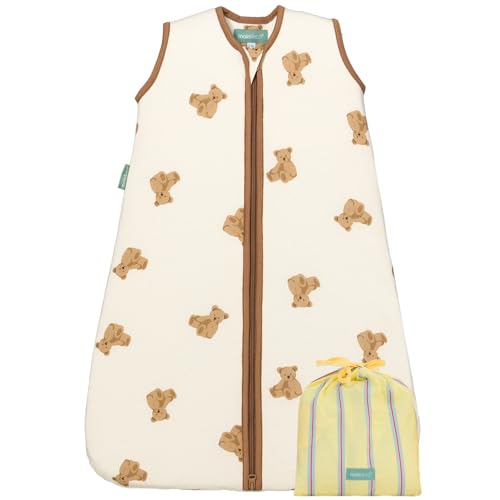 molis&co - Sacco Nanna 1 TOG - Sacco nanna primaverile e autunno - Sacco Nanna per Neonato da 6-18 mesi - 100% Cotone (Certificato Oeko-Tex) - Leggermente...