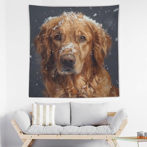 Toile de fond personnalisée tapisserie murale neige sur la tête grand format