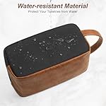 Travel Toiletry Bag for Men, Hanging Toiletry Organizer, Water Resistant Shaving Kit with Large Capacity for Travel Accessories (Black, Medium) - Image 5
