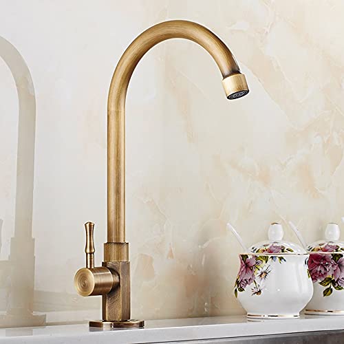 Robinet de cuisine en cuivre bronze antique rétro et chic - 2