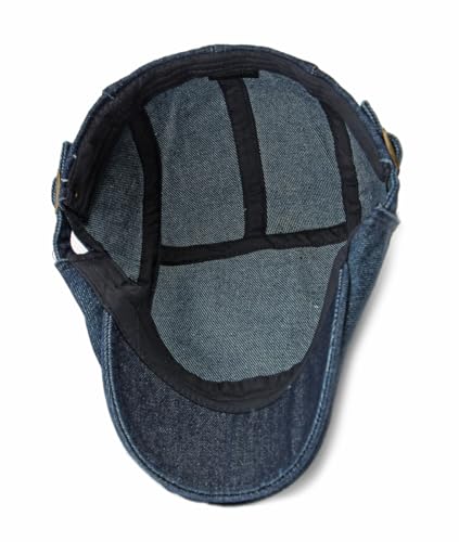 Image of Cotton Newsboy Cap,Breathable Ivy Gatsby Cabbie Beret Hat for Men's Women Driving Hunting Golf