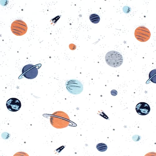 Image of Hudson Baby Unisex Baby Cotton Toddler Pillow Case, Space, One Size