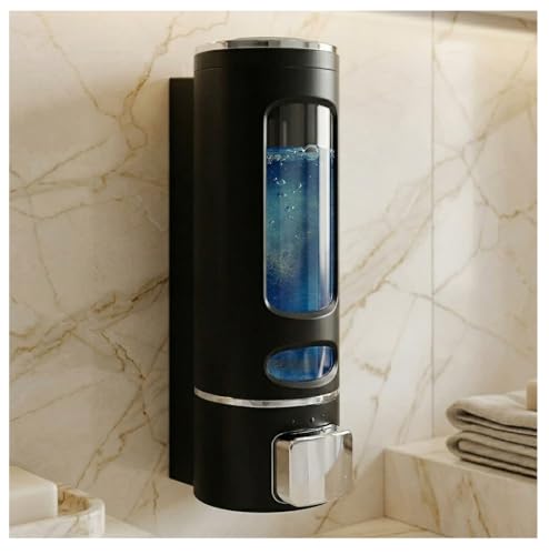 Image of ALTURAS Wall Mounted Liquid Soap Dispenser, ABS, 400 ML, for Shampoo, Sanitizer and Gel