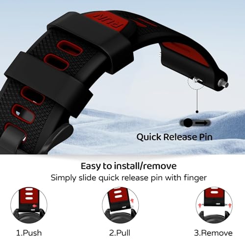 Bracelet Garmin Vivoactive 4 en silicone pour le sport et le running - 2
