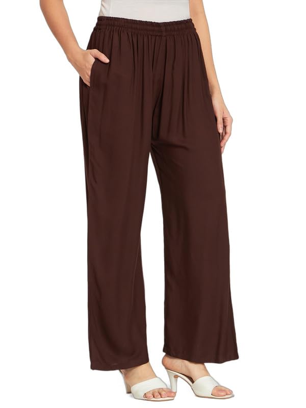Image of Soft Colors Women Regular Fit Pocket Palazzo