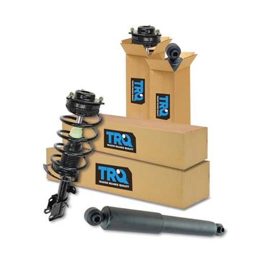 Image of TRQ Front and Rear Complete Strut Assembly & Shock Absorber Kit Complete Strut & Coil Spring Assembly for 2008-2016 Chrysler Town & Country 2008-2020 Dodge Grand Caravan