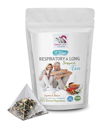 Natural Lung Health - RESPIRATORY & LUNG SUPPORT TEA 14 DAYS - respiratory tea blend