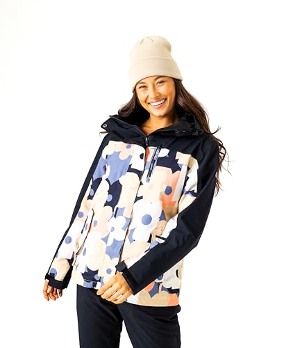 Roxy Jetty 3-in-1 Snow Jacket – 10k Waterproof, Insulated, Pfas-Free, Removable Inner Layer Chaqueta, Wild Wind Prima, XS Mujeres