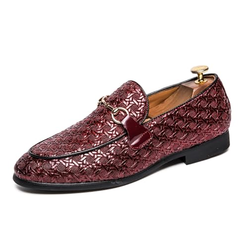 Men's Fashion Textured Loafers, Classy Formal Shoes - Fashionable for Business Occasions, Galas & Formal Gatherings