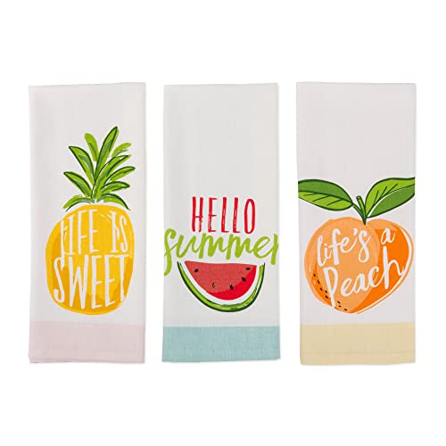 Dii Watermelon Collection Kitchen, Dishtowel Set, Hello Summer 3 Piece #TOP1