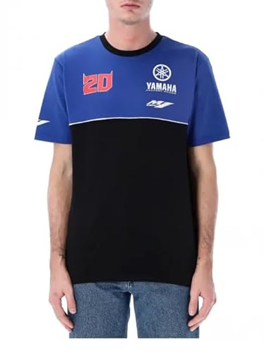 Yamaha Racing Fabio Quartararo FQ20 - Camiseta de corte horizontal, Negro , XXL