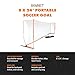 Bownet Portable Folding Soccer Goal – Pop Up Backyard & Training Soccer Net for Indoor or Outdoor Use – Easy Setup with Carry Bag – Durable Steel Frame