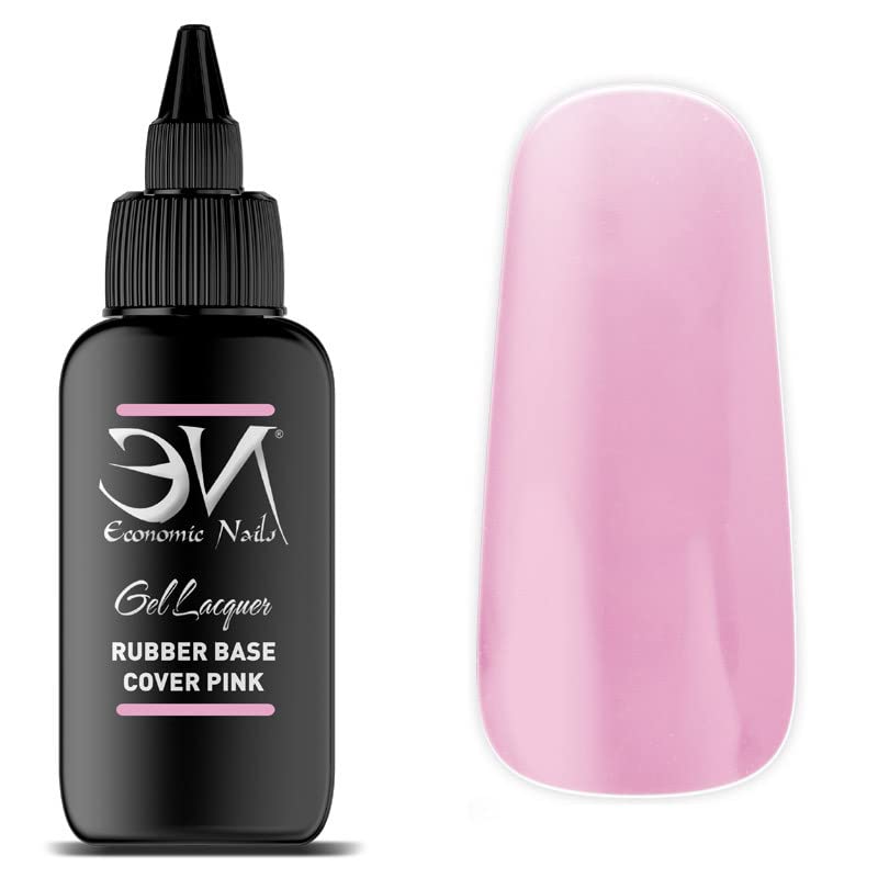 Rubber Base Refill Cover Pink 50ml | Rubber Base Clear de Economic Nails