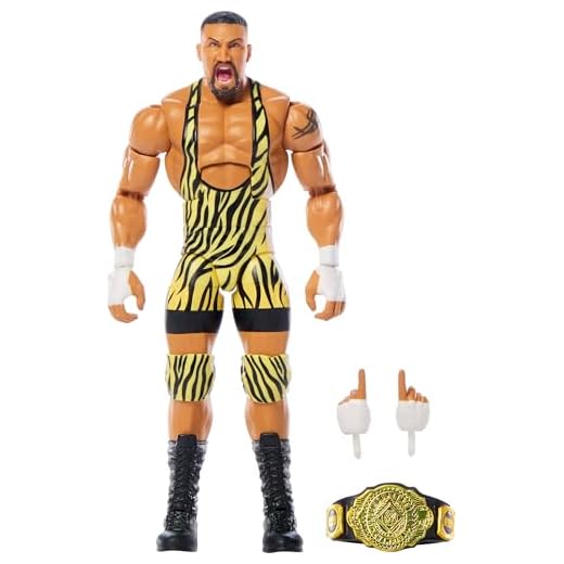 Mattel WWE Elite Action Figure & Accessories, Series #119, 6-inch Collectible Bron Breaker with 25 Articulation Points & Swappable Hands
