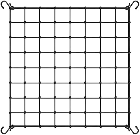 VIVOSUN 4 x 4Ft. Elastic Trellis Netting with 4 Hooks for Climbing Plants, Vegetables, Fruits, and Flowers, 1-Pack