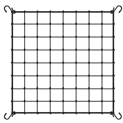 VIVOSUN 4 x 4Ft. Elastic Trellis Netting with 4 Hooks for Cl