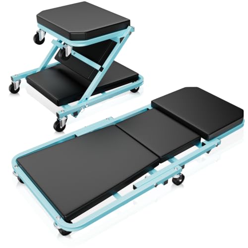 Auto Dynasty 36' 2-in-1 Foldable Z-Creeper Seat, 330LBS for...