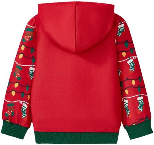 Image of Akyzic Baby Boys Dinosaurs Hoodie Boys Shark Pullover with Pocket Kids Truck Warm Sweatshirt Sweater