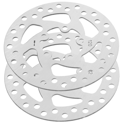 BCOATH 2pcs Six Bolts Brake Disc for Electric Scooters Brake Rotors High-Performance Replacement Parts for Enhanced Heat Dissipation and Reduced Noise