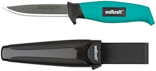 wolfcraft Outdoor Knife with Sheath I 4086000 I Knife for hobbies, crafts and camping