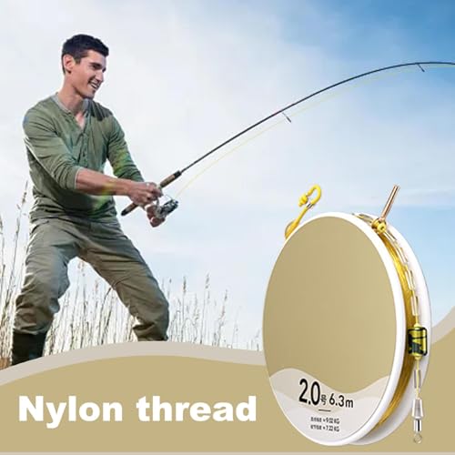 Corda de peixe de nylon, carretéis de linha de pesca | Fio de pesca mono de nylon emendável - Fio tr