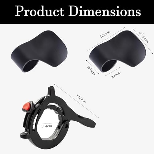 Image of Motorcycle Cruise Control, Throttle Lock for Long Distance Riding and Traffic Commuting, Cruise Control for Motorcycle and Electric Bike, Black ABS Material with 12.5 cm Length