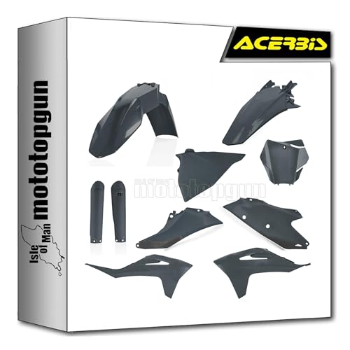 Kit cache carenage Acerbis 0024631.072 haut de gamme gris metal