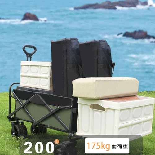 Innovista キャリーカート アウトドアワゴン 耐荷重175kg hqa100030B-CKR の商品画像 1