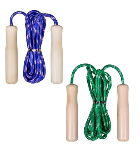 Comba de saltar para menina - corda de saltar - corda de saltar clássica - Jump Rope - Combas - Skipping Rope - Comba de saltar - Jumping Rope - corda de bomba - corda polar. 2 pacotes.
