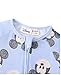 Disney Mickey Mouse Newborn Baby Boys Zip Up Sleep N' Plays Blue 6-9 Months Organic Cotton Footie Rompers