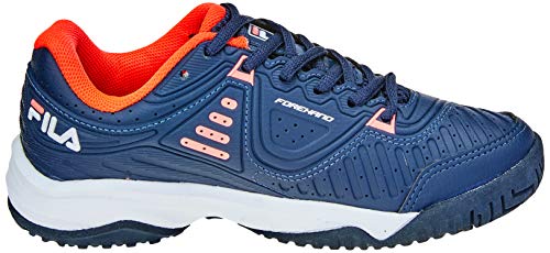 Tênis Fila Forehand Clay, Feminino, Marinho/Branco/Salmao, 34