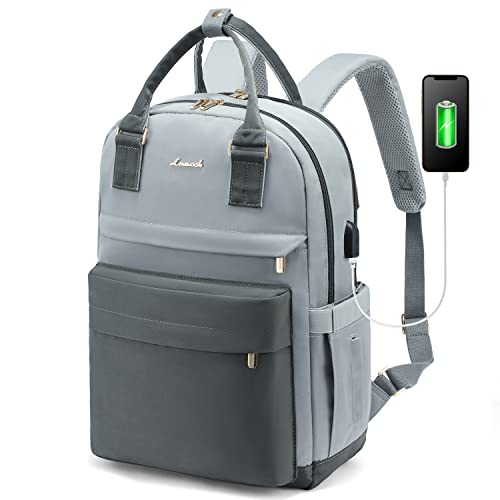 Image of LOVEVOOK Laptop Backpack for Women Girls, 15.6 Inch Waterproof Computer Backpack Student School Cute Bookbag Computer Bag