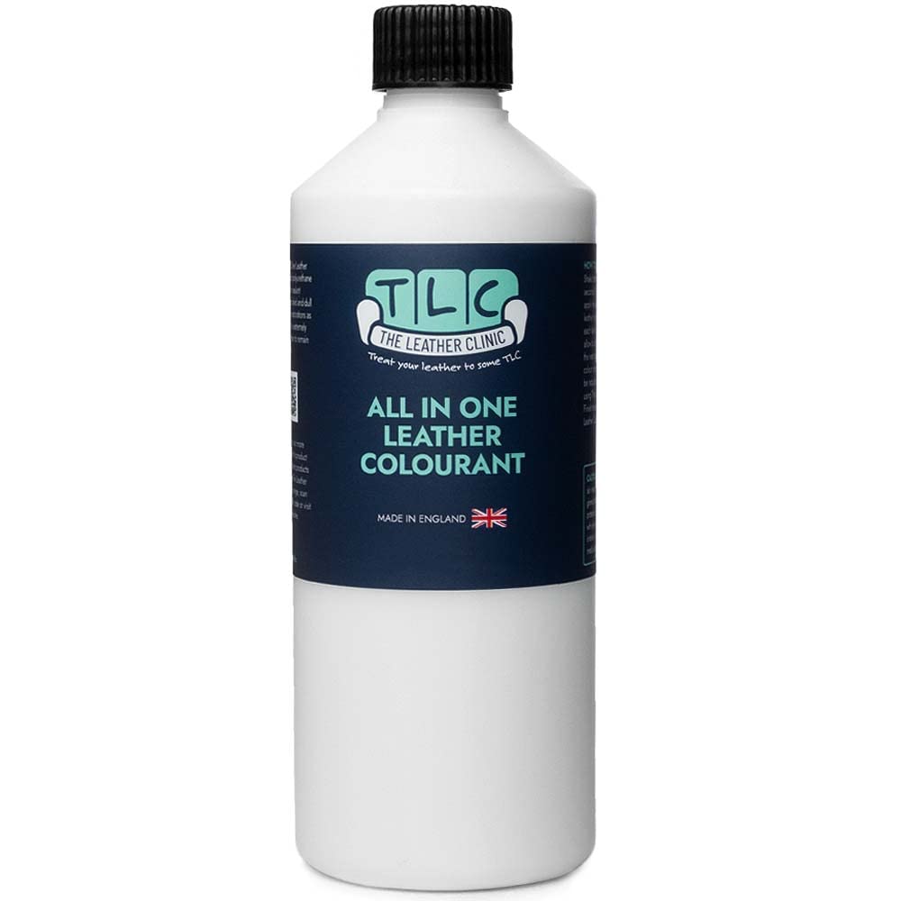The Leather Clinic White All In One Leather Colourant | Self Seal Leather Dye Repair Paint | Recolour Furniture, Sofas, Car Seats (, 250Ml)