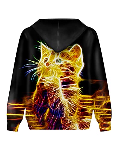 Linnhoy 3D Digital Printed Kids Hoodies for Boys and Girls Sweatshirts 6-15 Years2