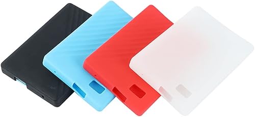 Miniatura 8 de Paquete de 2 fundas protectoras de silicona líquida suave compatibles con WD 4 TB5 TB My Passport disco duro externo portátil, disco duro, a prueba