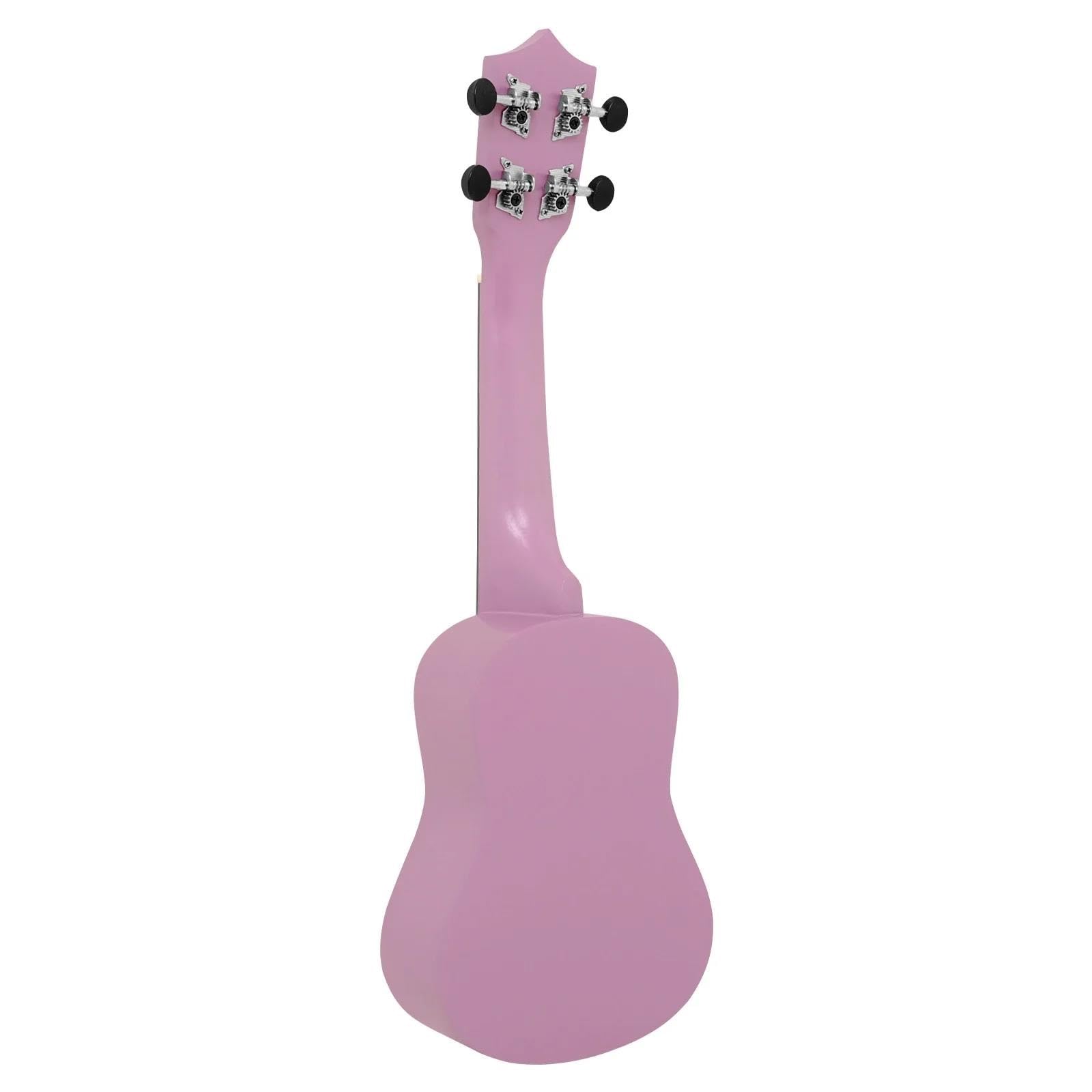 21 Calowy Ukulele 4 Strunowy Hawajski Mini Instrument Do Gitary Dla Początkujących Ukulele Dla Dorosłych(Pink)