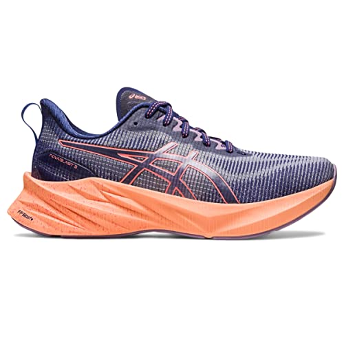 ASICS Women's NOVABLAST 3 LE Running Shoes, 8.5, Indigo Blue/Papaya