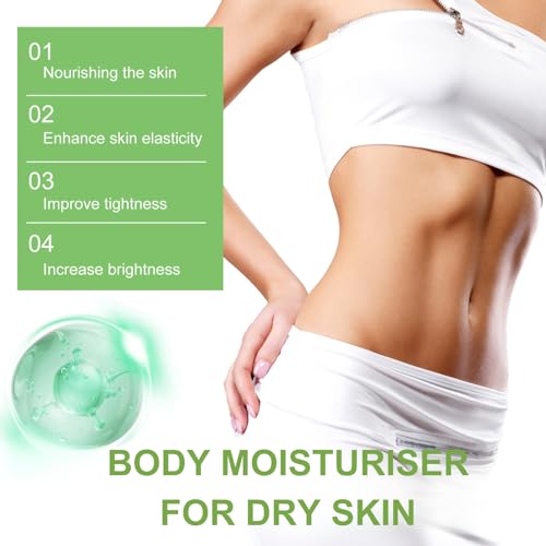 Collagen Body Lotion, Dry Skin Lotion With Green Tea + Aloe Vera, Camomile Lotion Reduce Back Acne & Fine Lines, Firming Body Lotion For Dry & Aging Skin, Collagen Cream For Body & Face - Image 7