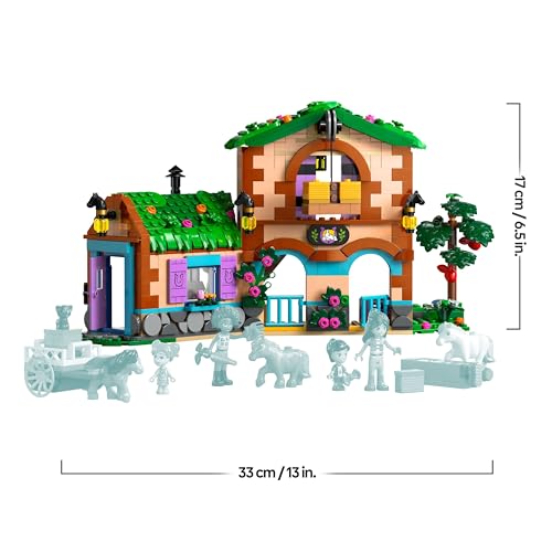 Friends Ranch e Scuderia dei Pony Giocattolo - con 3 Figure di Cavalli, 4 Mini Bamboline, Gatto e Divertenti Accessori per Animali Domestici - Idea Regalo Creativa per Bambine da 7 Anni - 42654 - Lego - Immagine 7