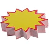 Beavorty Beschriftbare Preisschilder 200 Stück Papieretiketten 5X7cm für Flohmarkt und Garagenverkauf im Einzelhandel Wiederverwendbare Verkaufsetiketten